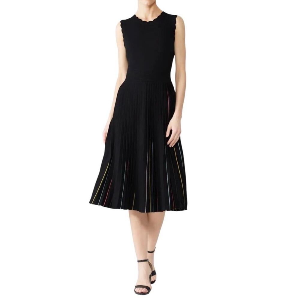 Kate Spade Rainbow Pleated Midi Dress
